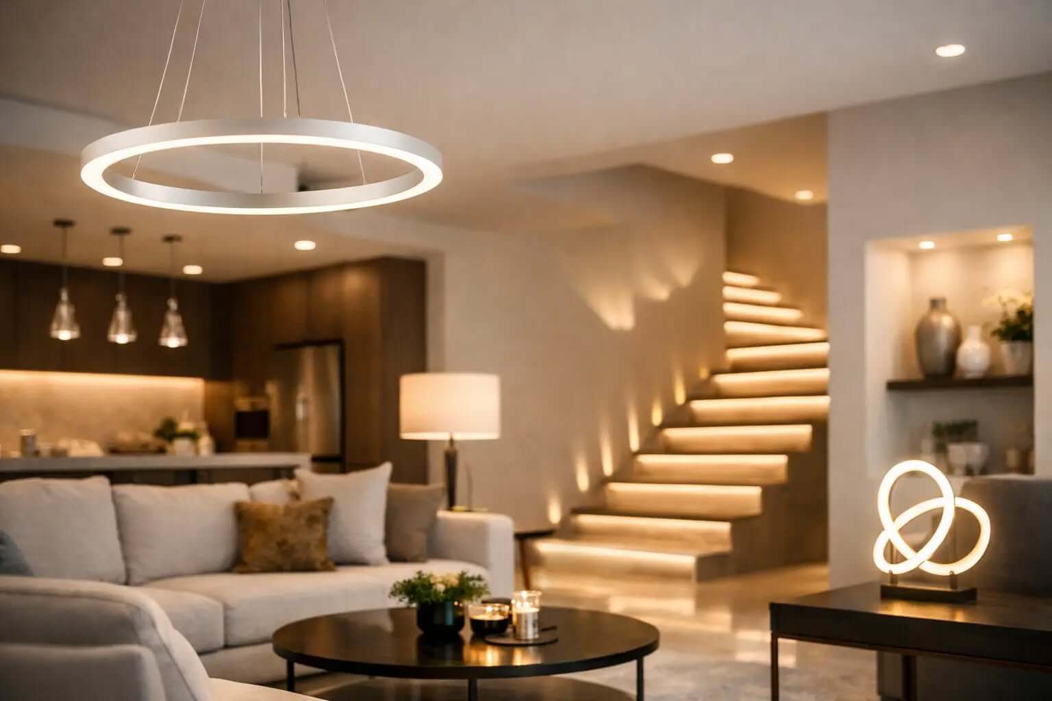 Lighting design consultation with fixture plans and recessed spotlights