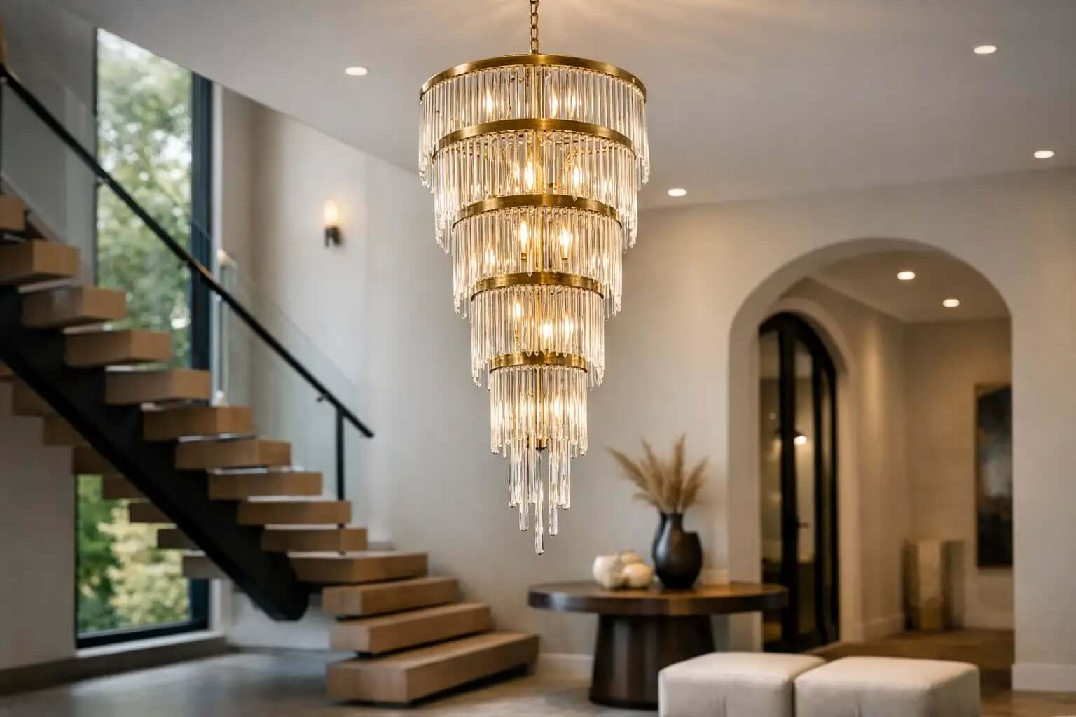 Crystal style — tiered crystal chandelier
